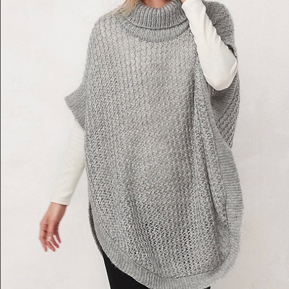 LC Lauren Conrad turtleneck poncho